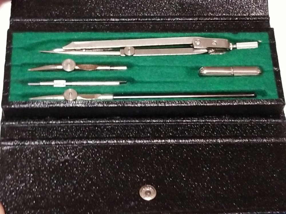 NOS Vintage Precision Supreme Drawing Instruments D64 Drafting Navigation Set