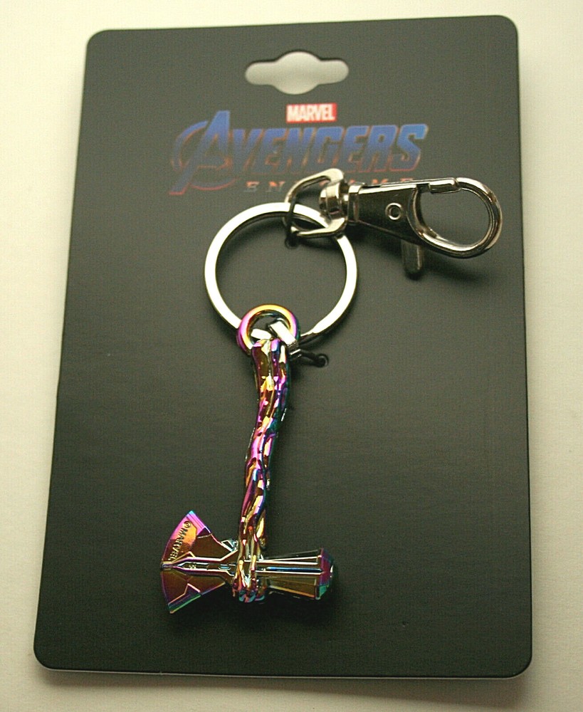 Marvel Comics Mighty Thor Infinity War Stormbreaker Axe Rainbow KeyChain New MOC