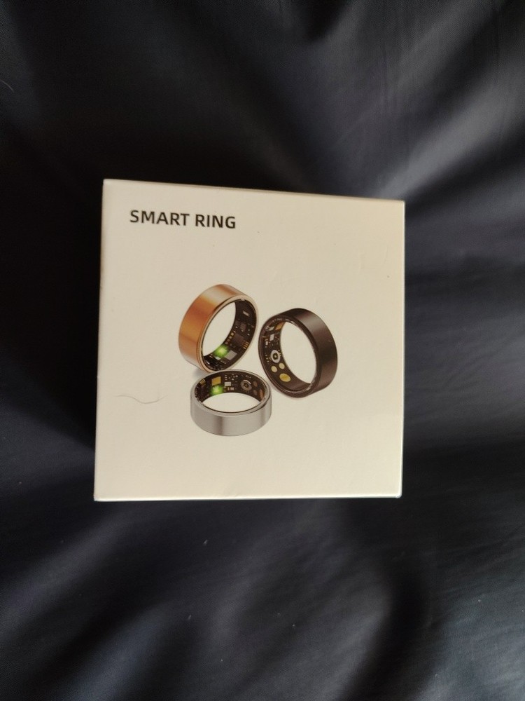 Stainless Steel Smart ring New In Box Sizes 11 Black
