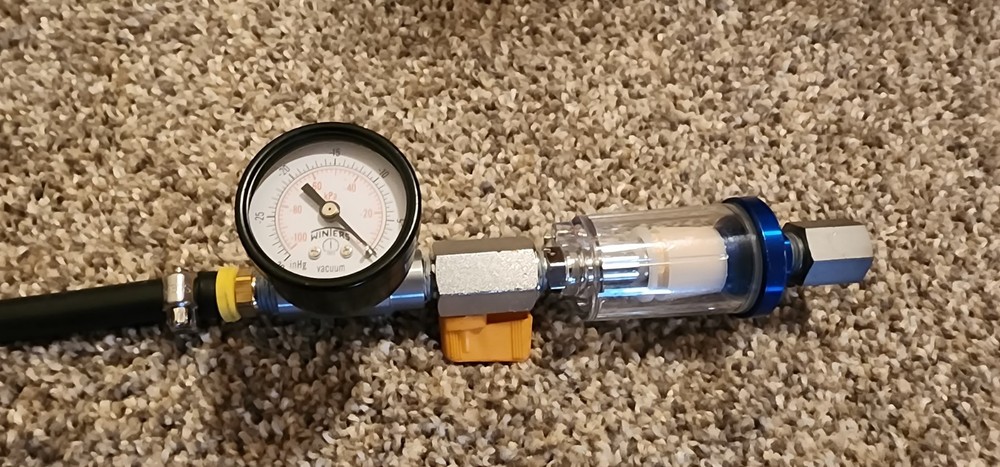 Pressure and Vacuum tester for piston chambers etc