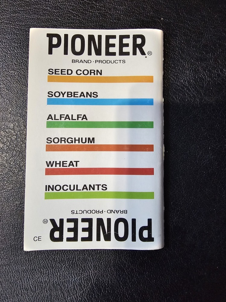 Pioneer Seed Crop Notes 1988-1998