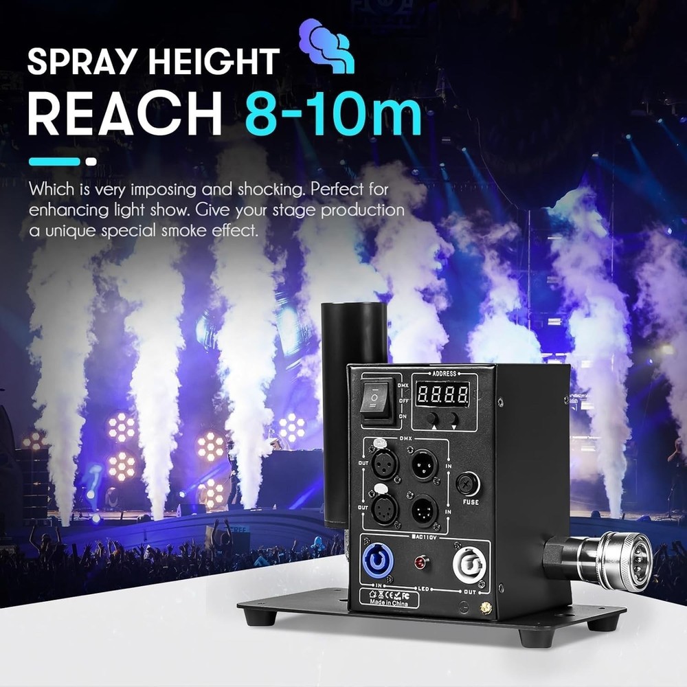 Cannon CO2 Jet Machine Dual Air Column Smoke DMX
