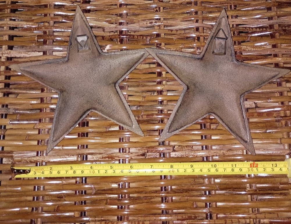 Vintage Cast Iron Star Wall Decor Rustic Farmhouse