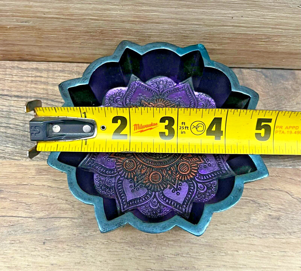 Mandala Resin Incense Burner 5" x 1"