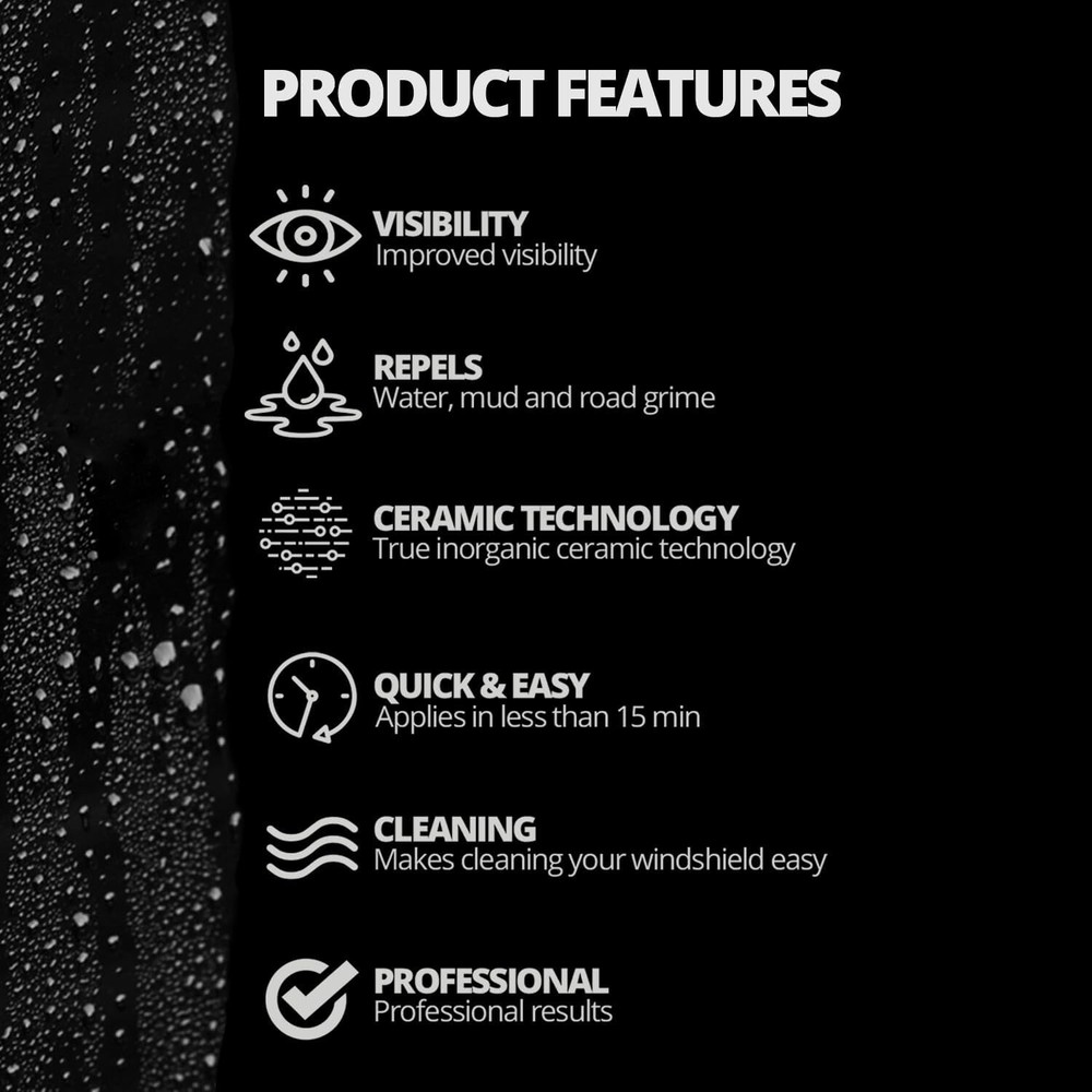 CERAKOTE Rapid Ceramic Glass Coat Windshield Kit Professional Ceramic Coating