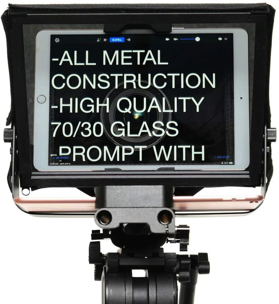 Video DSLR Camera Teleprompter Tablet iPad Glide Gear TMP 500 Hard Case