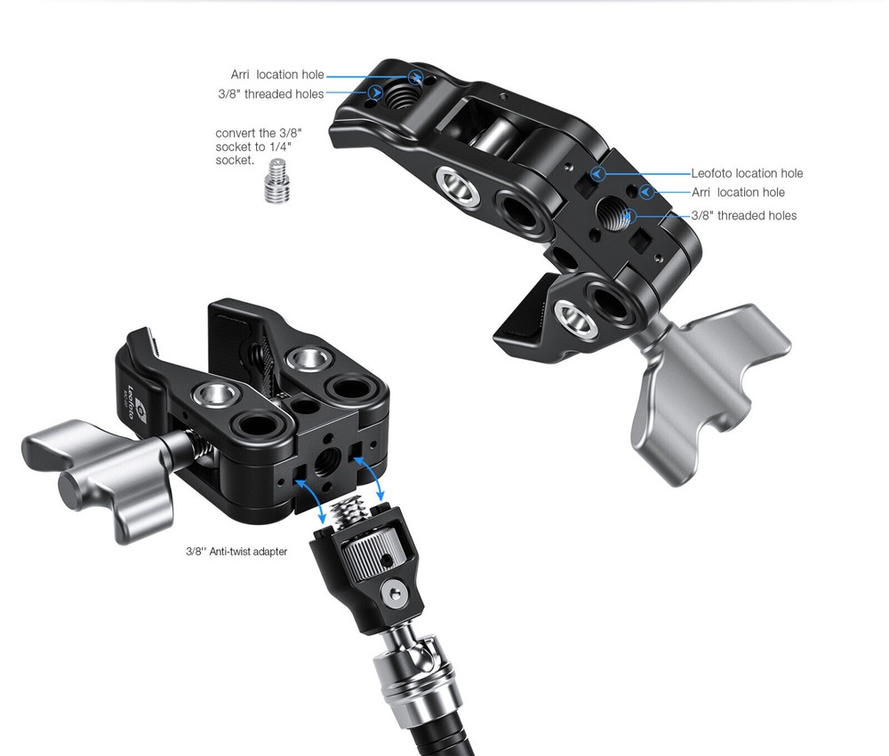 Leofoto MC-60 Multipurpose Clamp