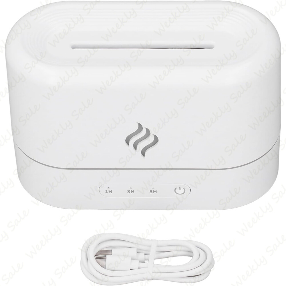 USB Air Humidifier Essential Oil Aroma Diffuser 3D Flame Mist Home Decor 250ml