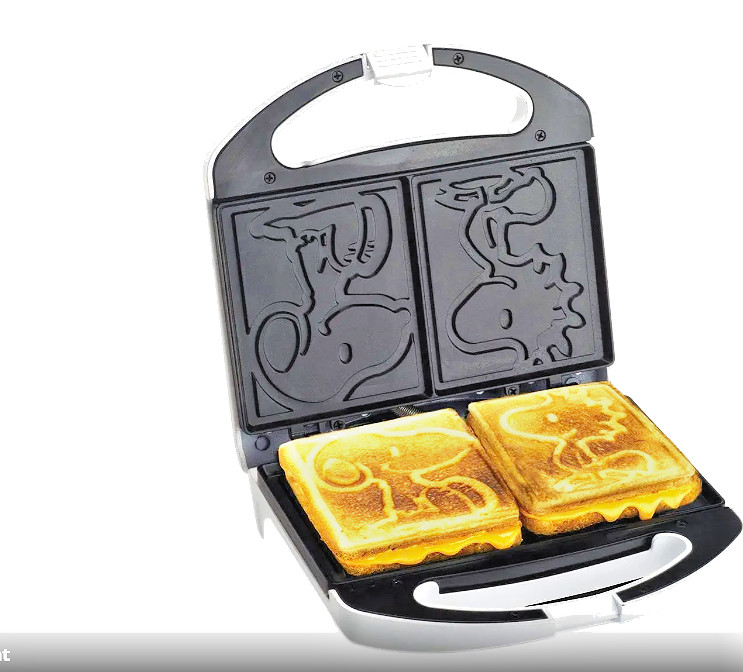 Peanuts Snoopy & Woodstock Grilled Cheese Maker - White