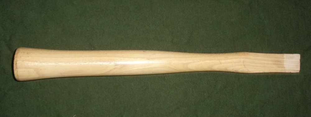 2 QUANTITY 14 INCH WOOD TOOL REPLACEMENT HANDLE W/ 1 IN. RECTANGLE HEAD W/SLOT