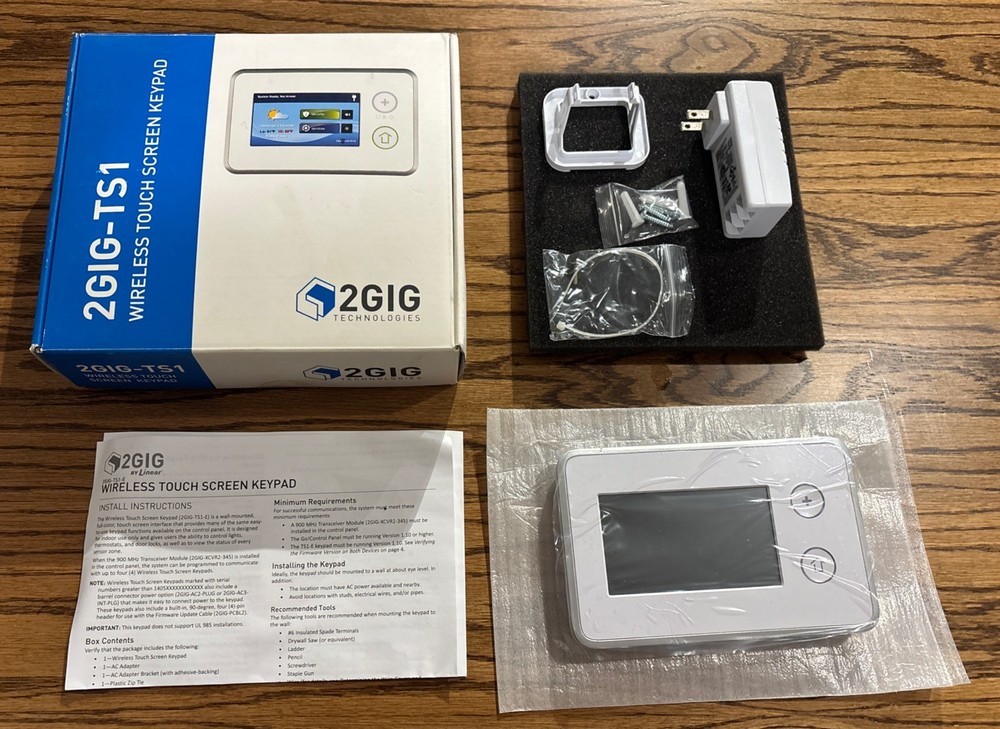 2GIG Technologies GO 2GIG-TS1 Secondary Touch Screen P/N 2GIG-TS1-E