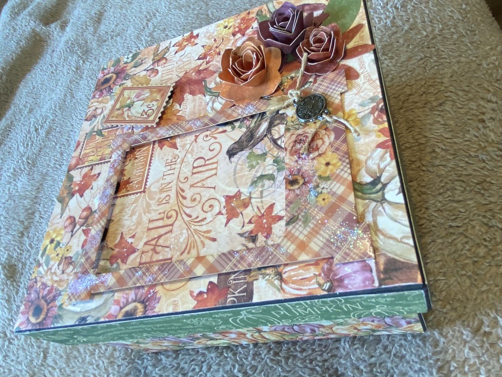 Handmade Hand Crafted 3D FALL Cards & Box Free Shipping!