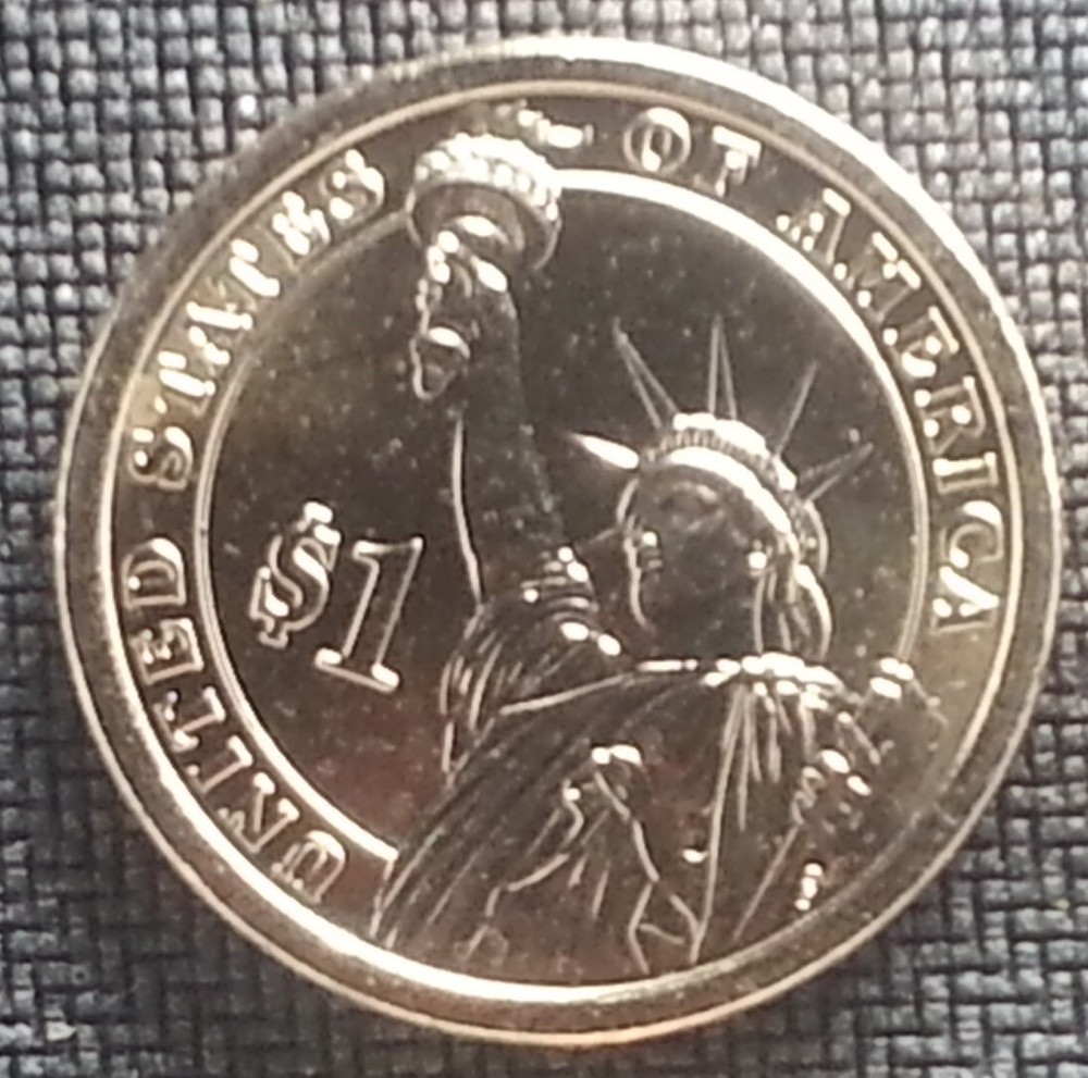 2012 P Benjamin Harrison Presidential Dollar From Mint Roll -Position B