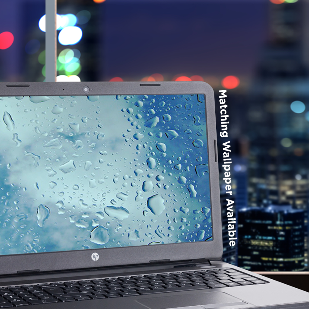 Universal Laptop Skins wrap for 15" - Raindrops