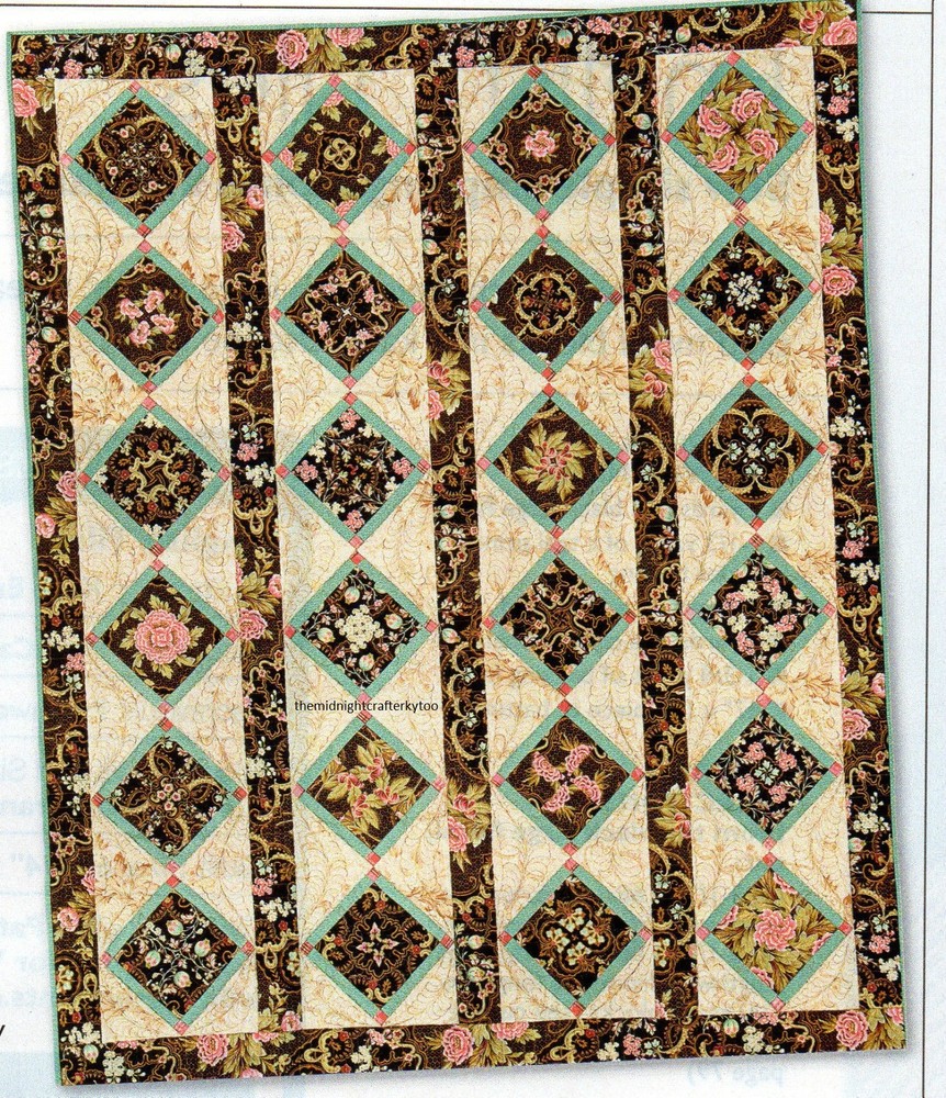 English Tiles Quilt Pattern Pieced KE