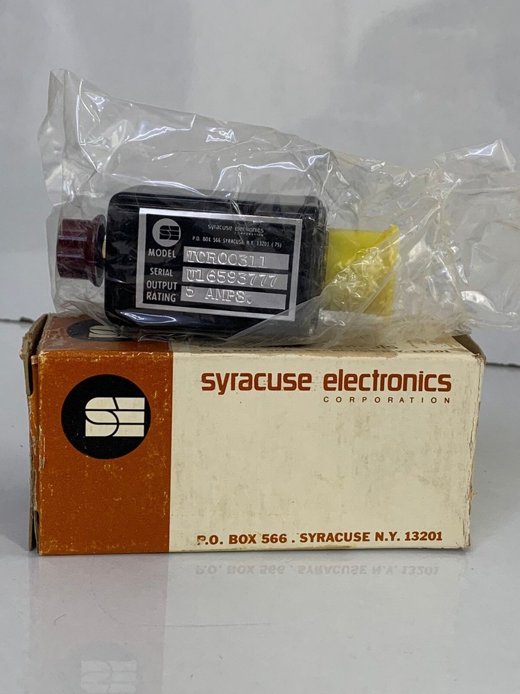 Syracuse Electronics / Time Delay Relay / TCR00311 / 5 AMPS