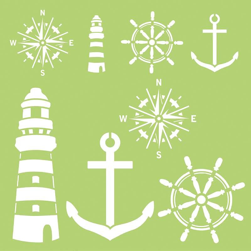 Kaisercraft Designer Template 12"X12" Nautical Elements