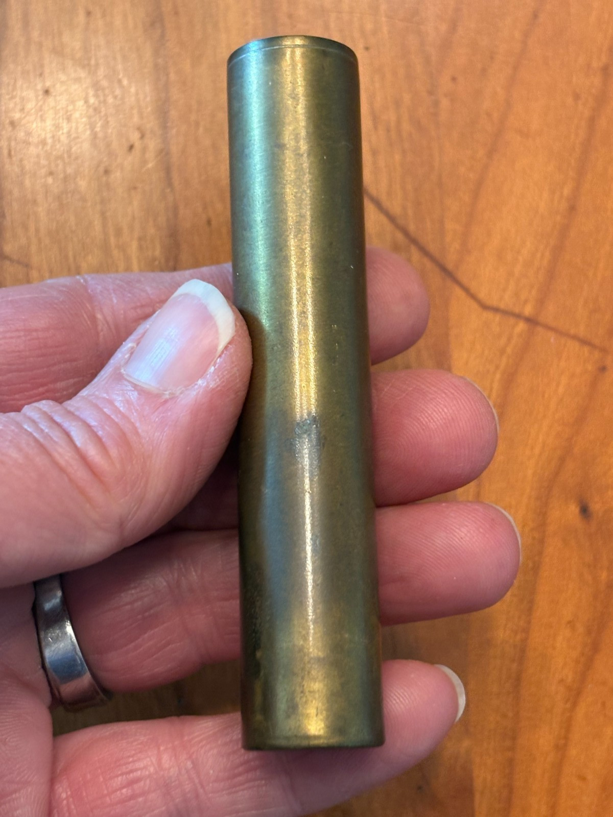 Lee Enfield SMLE Brass Oil Bottle~Marked H J & S Vintage