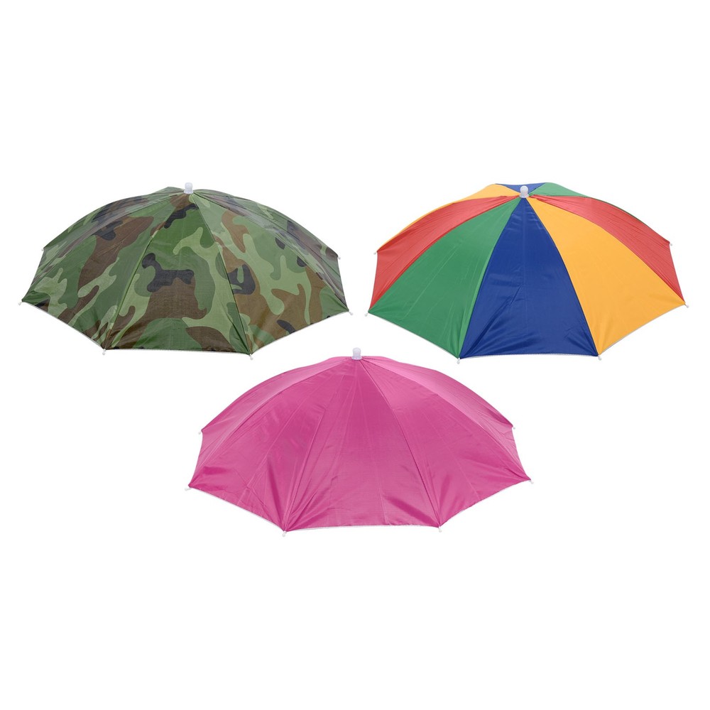 OD 27.2" Umbrella Hat Set, 3pcs with Strip Head, MultiColor Red