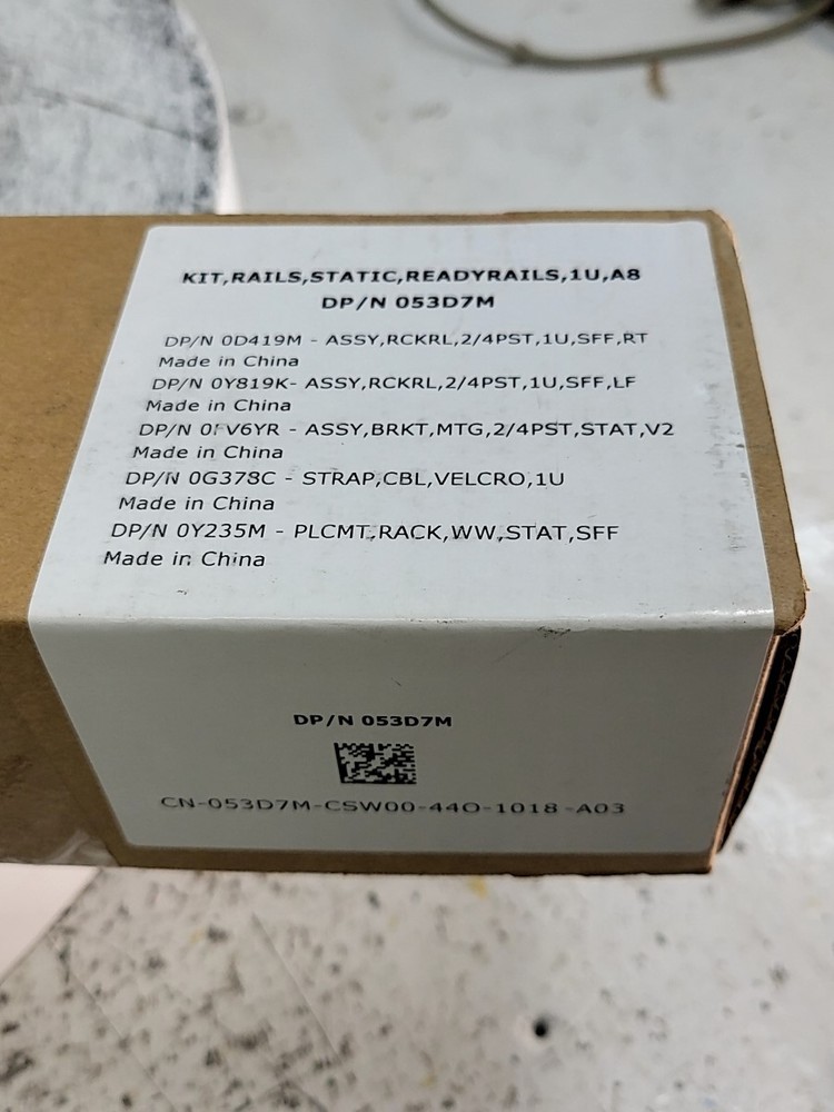 NEW SEALED BOX DELL 053D7M Rail Kit