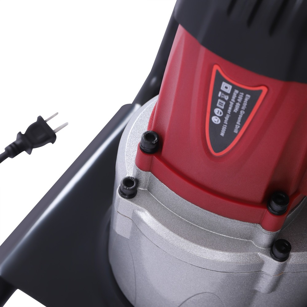 Electric Post Hole Digger Machine Garden Adjustable Auger Drilling 1500W