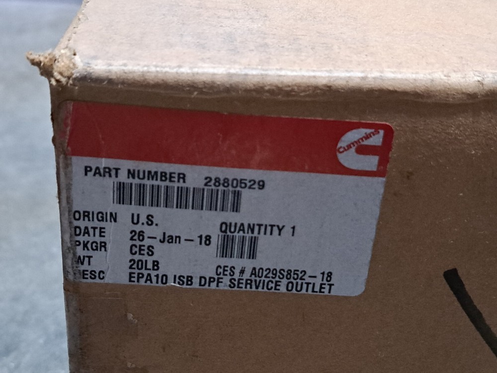 Cummins 2880529 Filter Outlet Particulate Module After Treatment * NOS