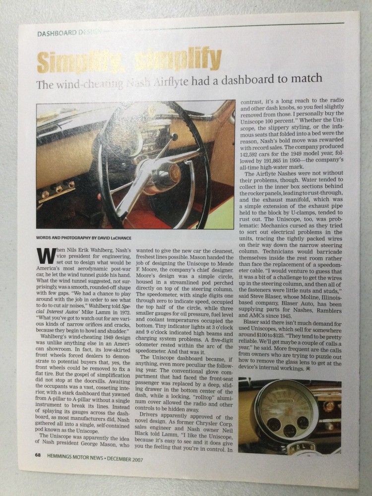 HMN 1363 Article Dashboard Design Nash Airflyte Dec 2007 1 page