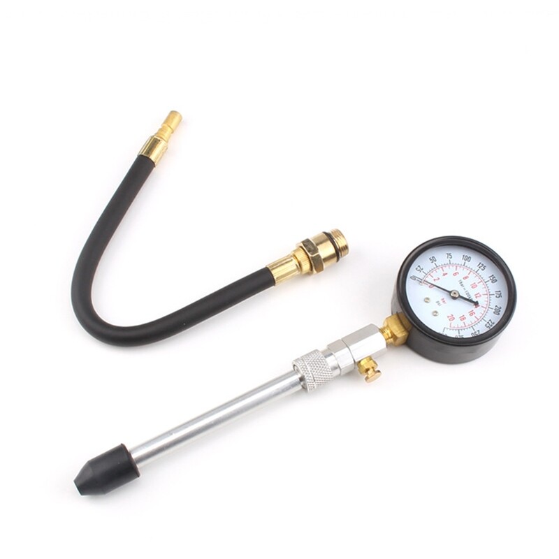 Compression Tester Small Engine Cylinder Test Pressure Gauge Tool Car
