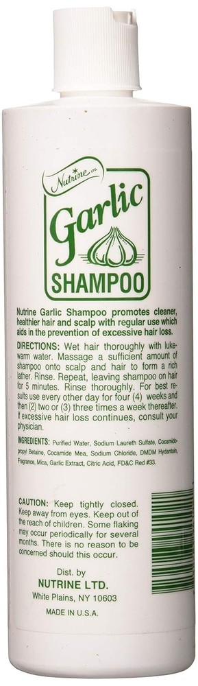 Nutrine Garlic Shampoo - Unscented 16oz