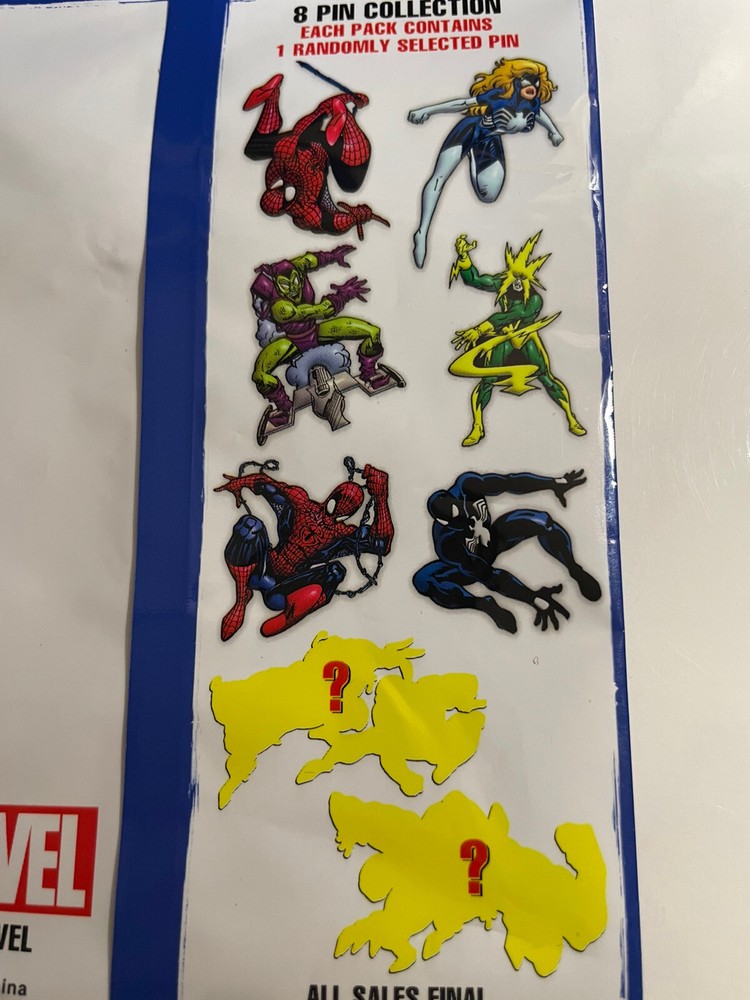 Spider-Man Vs. Carnage Chase Pin & Electro Pin 2022 NYCC Marvel Comic Con