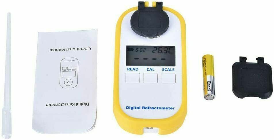 Digital Brix Meter Refractometer Honey Sugar Content Tester with Range 0 to 90%