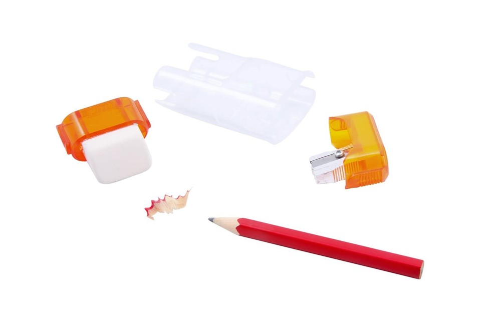 Baumgartens Single-Hole Trap Door Eraser Manual Pencil Sharpener, Assorted
