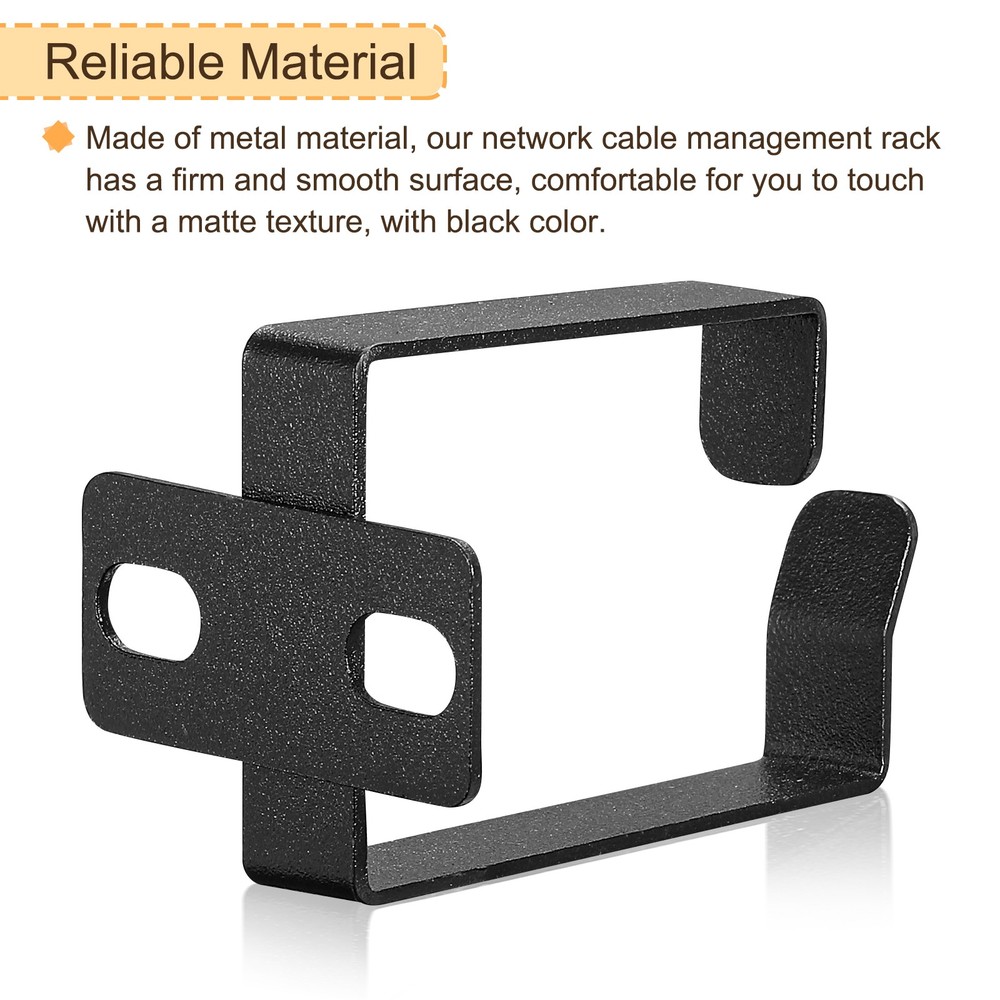 5 Set Server Rack Cable Management D Ring Hooks Wire Organizer Cable Mount
