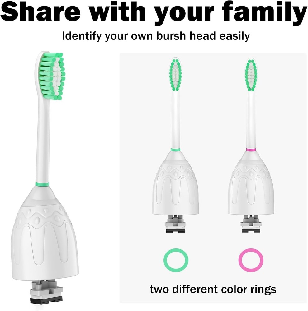 Replacement Toothbrush Heads for Philips Sonicare - With Protective Covers