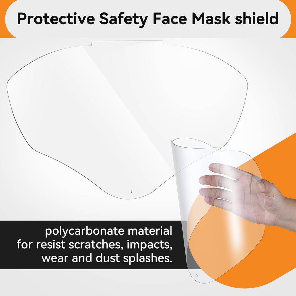 Feekoon Face Shield Replacement Lens 1 Count (Pack of 4), Clear Hardcoat