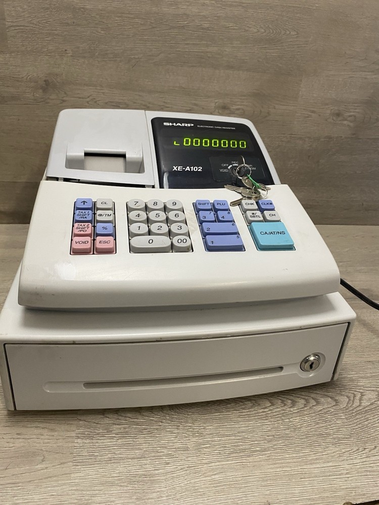 SHARP EXA102 ELECTRONIC CASH REGISTER LED DISPLAY AUTOMATIC PLUS