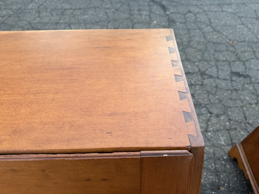 Authentic 18thc Chippendale slant front desk cherry New England c1790 full inter