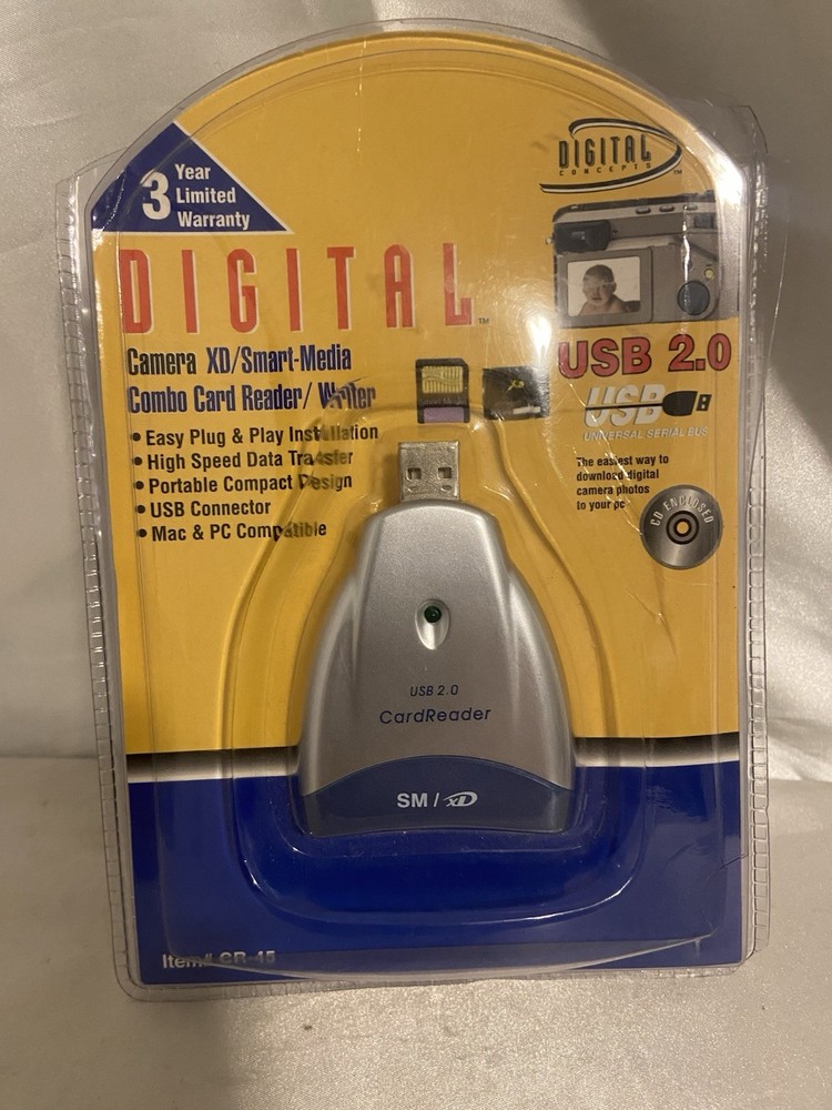 Quantaray Digital Camera Compact Flash Card Reader/Writer USB 2.0