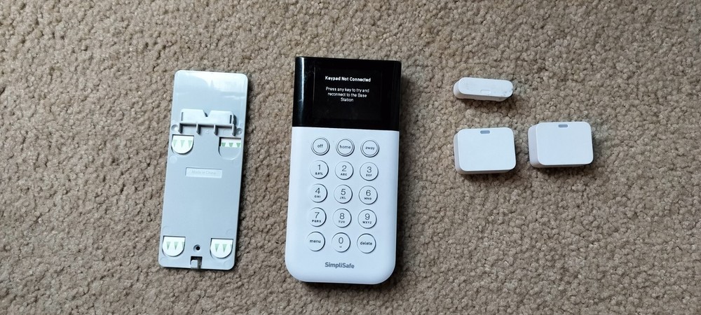 SimpliSafe Home Security System Replacement Keypad Remote White #SSKP3