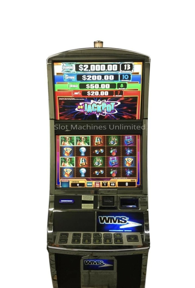WMS WILLIAMS BLUEBIRD 2 VIDEO SLOT MACHINE "Dr. Jackpot"