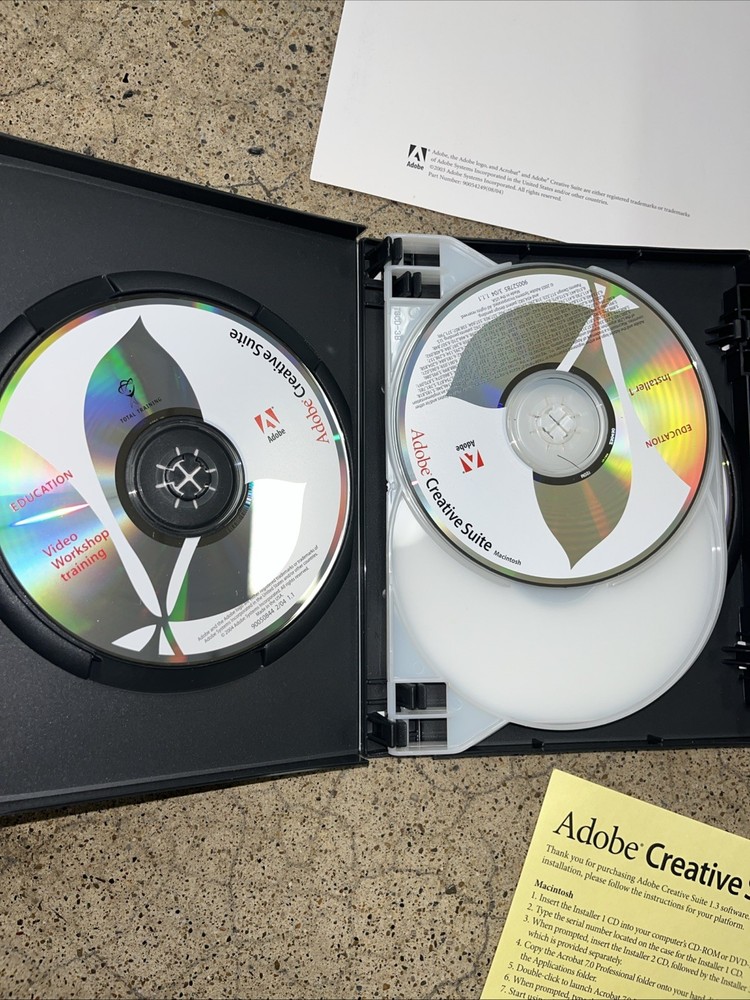 Adobe Creative Suite Premium 2004 w/6-Discs and Serials