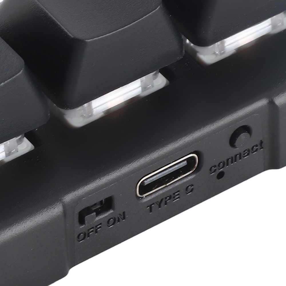 Black 3 Key Keypad RGB Backlit 3 Keys USB Interface Mini Mechanical Program