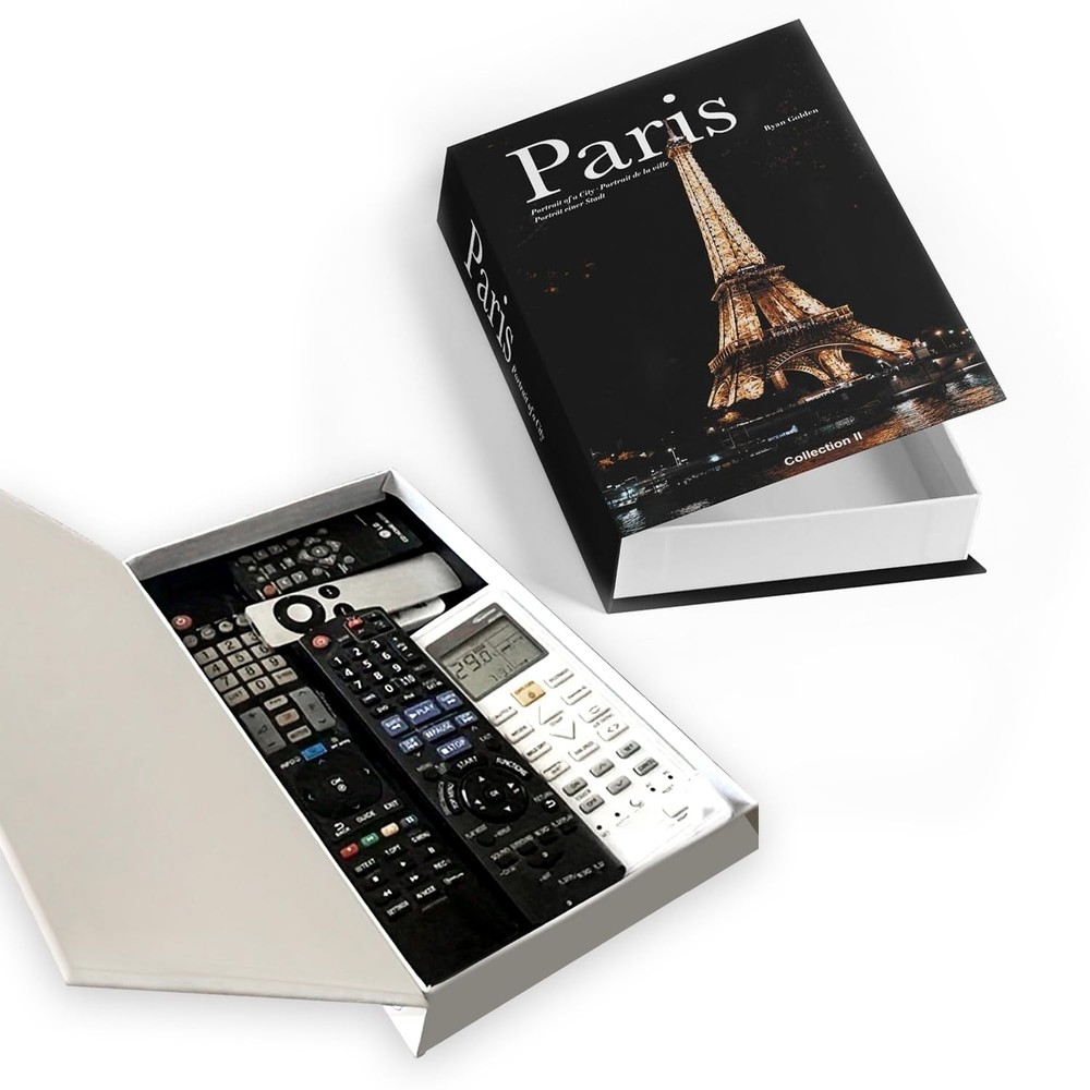 Decorative Storage Book – Storage for Remote Controls, Keys, and Small Items ...