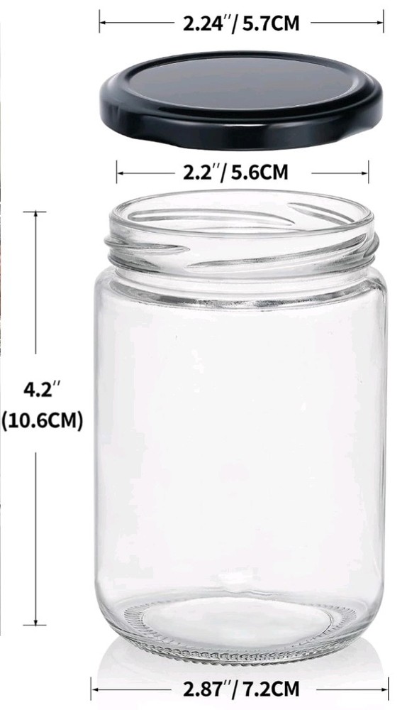 Storage Jar w/ UV DTF Sticker "Stop Dreaming Start Doing"