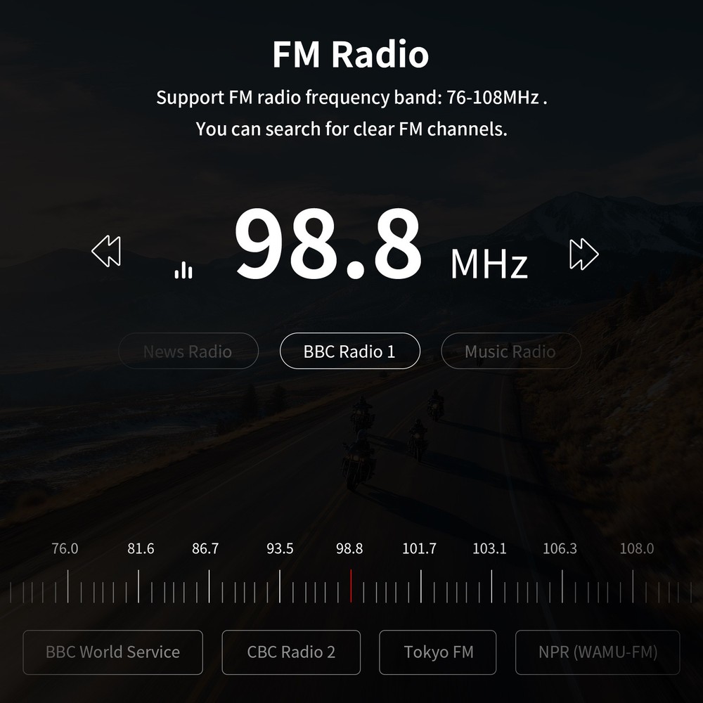 T6 Motorcycle Bluetooth Headset Helmet Intercom 2-Way 1000m Communication +Shell