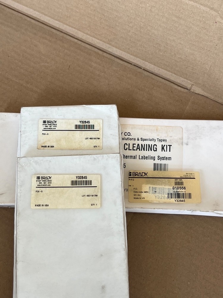 (Lot 3 Pcs) Brady PCK-5 Printer Cleaning Kit