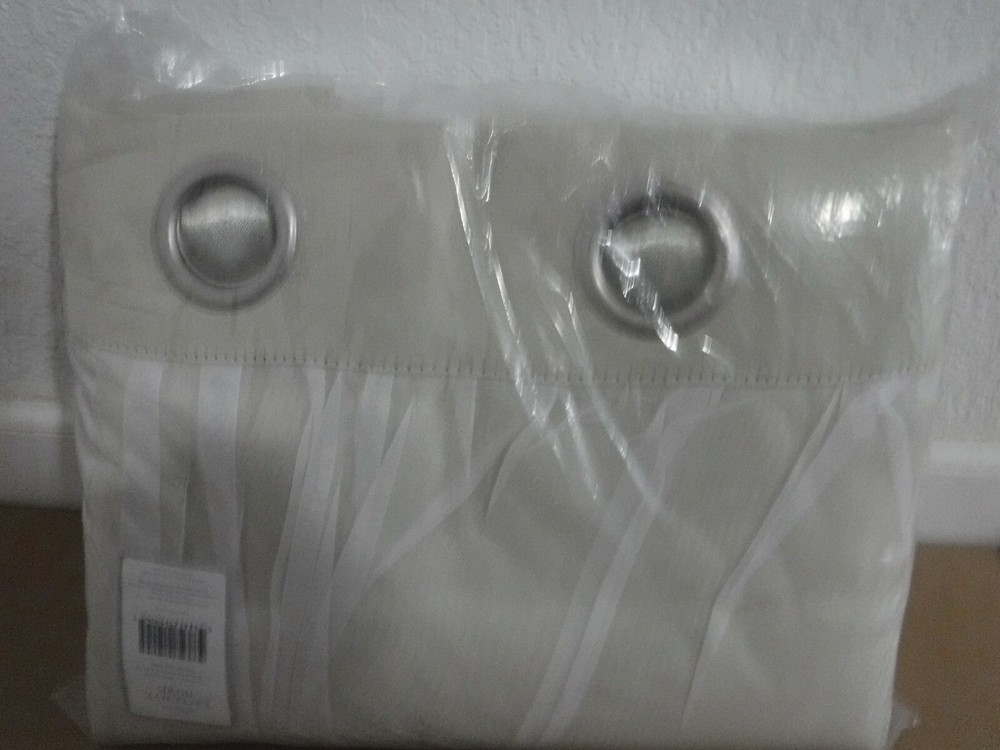 Exclusive Home Curtains 2 Pack Catarina I SAND/SABLE 100% POLYESTER.
