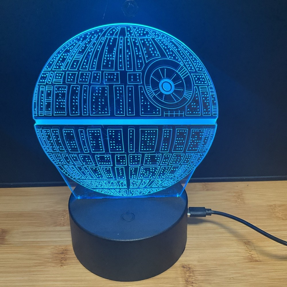 Star Wars Death Star Night Light New 3D LED Multicolor