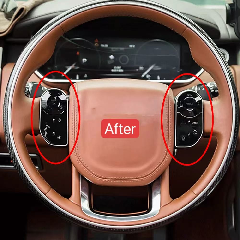 2Pcs Steering Wheel Control Switch Button For Range Rover L405 L494 2013-2017