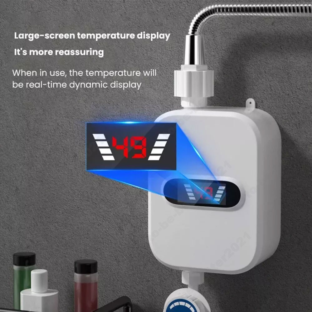 Bathroom Home Hotel 3500W Tankless Instant Electric Instant Water Heater Shower